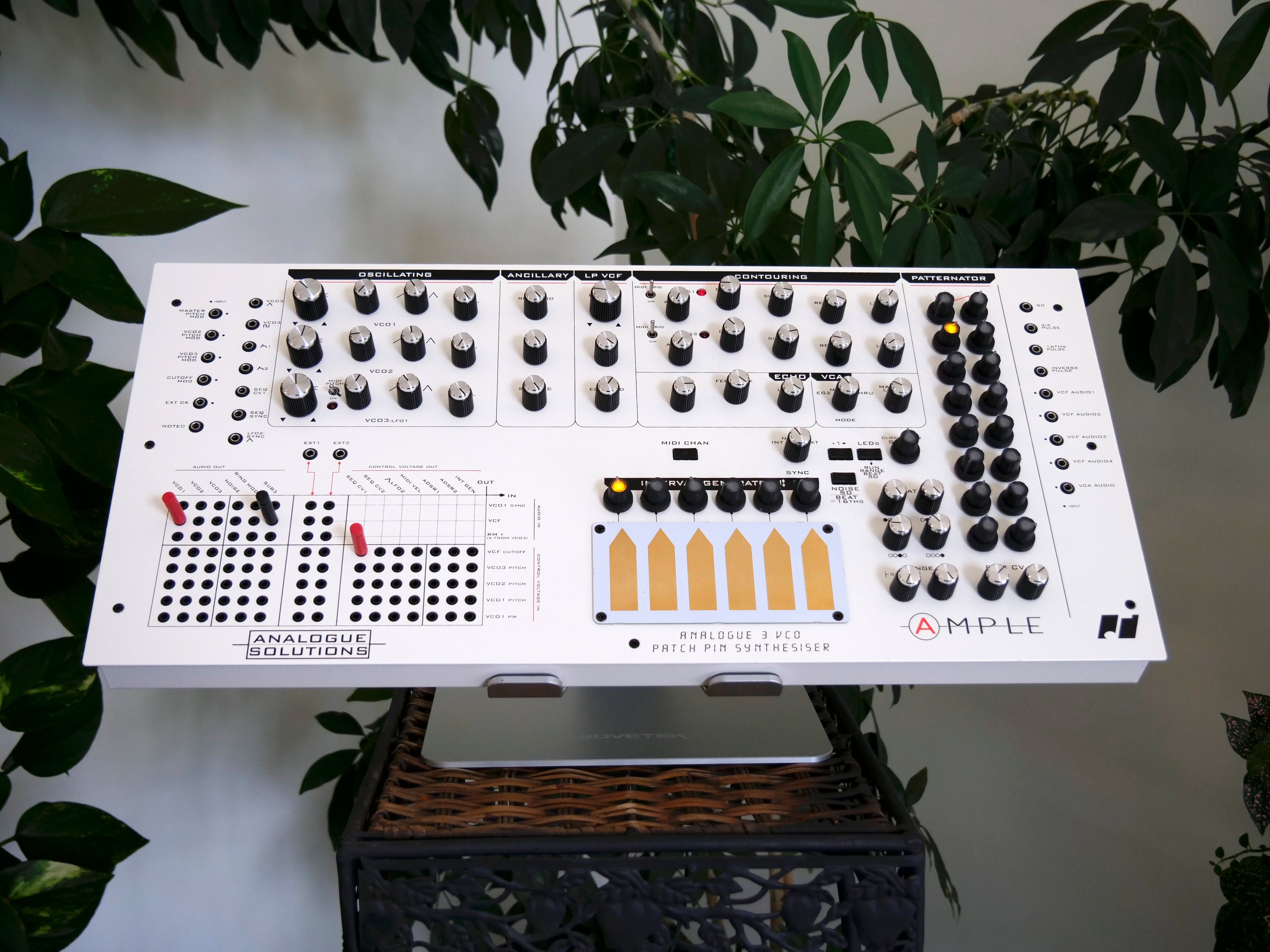 Ample Analog Pin Matrix Synthesizer