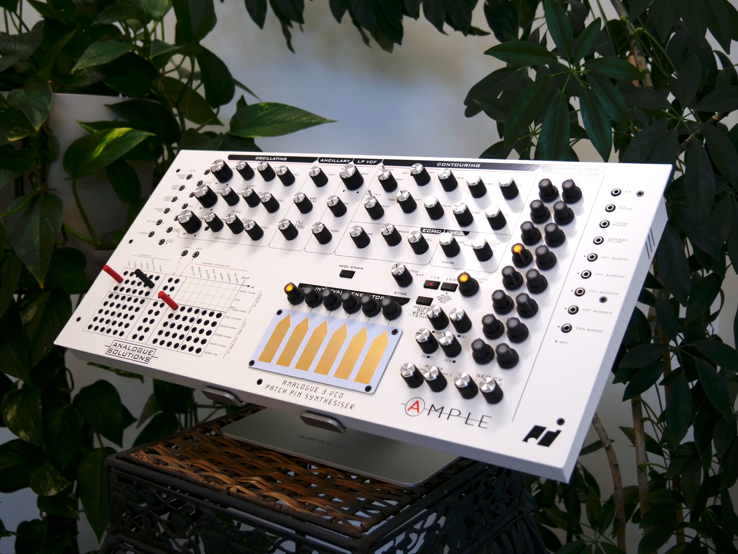 Ample Analog Pin Matrix Synthesizer